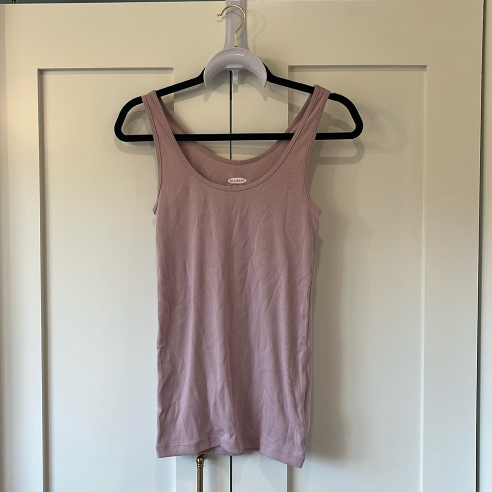 CLEARANCE Old Navy Pink Tank Top Ribbed Size Medium